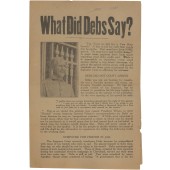 What Did Debs Say?