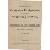 CATALOGUE OF Campaign Equipments, MANUFACTURED BY WEBSTER & STOWITS...