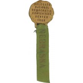 DELEGATE NATIONAL DEMOCRATIC CONVENTION DENVER 1908 / NEBRASKA