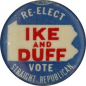 RE-ELECT IKE AND DUFF VOTE STRAIGHT REPUBLICAN