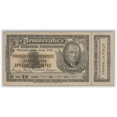 Democratic NATIONAL CONVENTION PHILADELPHIA, 1936 FRANKLIN FIELD CEREMONIE SPECIAL APPOINTEE