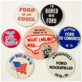 7 anti-Ford pinback buttons