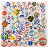 Collection of 164 different Humphrey pinback buttons