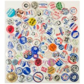 Collection of 178 different Nixon pinback buttons 1968-1972