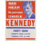 SEE HEAR In person EDWARD M. KENNEDY...1962