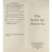 What Sinclair's Epic Means to You