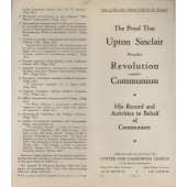 The Proof That Upton Sinclair Preaches Revolution and Communism