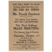 The Final Suffrage MASS MEETING