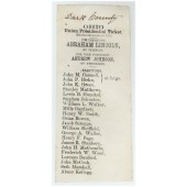 Dark County OHIO Union Presidential Ticket. LINCOLN...JOHNSON