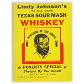 Lindy Johnson's Old Tyme Quality TEXAS SOUR MASH WHISKEY