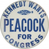 KENNEDY WANTS PEACOCK FOR CONGRESS