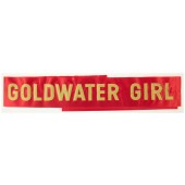 GOLDWATER GIRL (sash)