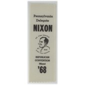 Pennsylvania Delegate NIXON...REPUBLICAN CONVENTION Miami '68