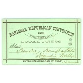 NATIONAL REPUBLICAN CONVENTION 1872. PHILADELPHIA. LOCAL PRESS.