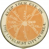 KEEP YOUR EYE ON ENID THE LIVELIEST CITY IN OKLA.