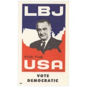 LBJ campaign postcard