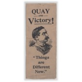 QUAY AND Victory! "Things are Different Now."
