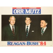 GOVERNOR ORR LT. GOVERNOR MUTZ  REAGAN-BUSH '84