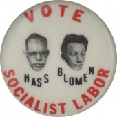 VOTE SOCIALIST LABOR  HASS BLOMEN