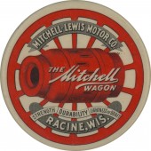 THE Mitchell WAGON RACINE, WIS. pocket mirror