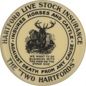 HARTFORD LIVE STOCK INSURANCE pocket mirror