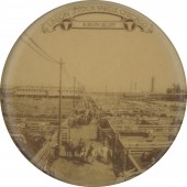 UNION STOCK YARDS, CHICAGO  A BUSY ALLEY  pocket mirror