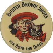 BUSTER BROWN SHOES FOR BOYS AND GIRLS pocket mirror