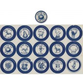COSMO MFG. CO. SLOGANS button paper and matching pinback