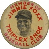 MEMBER OF JIMMIE FOXX TRIPLEX SHOE BASEBALL CLUB