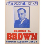 for ATTORNEY GENERAL EDMUND G. BROWN PRIMARY ELECTION JUNE 4