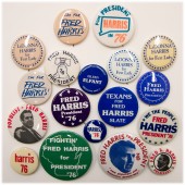 Fred Harris pinback collection