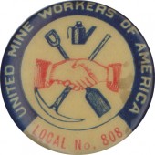 UNITED MINE WORKERS OF AMERICA LOCAL No., 808 lapel stud