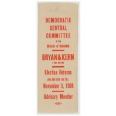 District of Columbia BRYAN & KERN 1908 Election Returns November 3, 1908