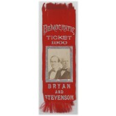 DEMOCRATIC TICKET 1900 BRYAN AND STEVENSON