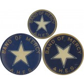 Group of 3 BAND OF MERCY A.H.E.S. pinbacks