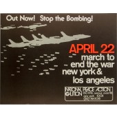 Out Now! Stop the Bombing! APRIL 22...