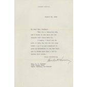 Herbert Hoover anti New Deal signed letter