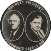OUR NEXT PRESIDENT SALESMAN'S SAFETY PIN