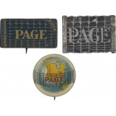 Group of 3 PAGE FENCE COMPANY pinbacks