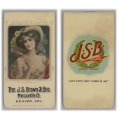 The J. S. Brown & Bro. Mercantile Co. DENVER, COL. celluloid covered calendar/notepad