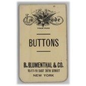 La Mode BUTTONS celluloid covered notepad