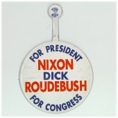 FOR PRESIDENT NIXON DICK ROUDEBUSH FOR CONGRESS
