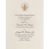 2009 Obama Biden Inauguration invitation