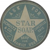 ASK FOR STAR SOAP.  SCHULTZ & CO. pocket mirror