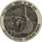 WILL ROGERS SHRINE OF THE SUN COLORADO SPRINGS pocket mirror