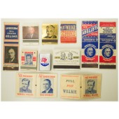 11 different presidential campaign match books