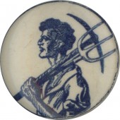 (Worker with pickaxe & pitchfork)