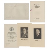 1933 Inauguration invitation & program