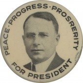 PEACE-PROGRESS-PROSPERITY FOR PRESIDENT (1 1/4")