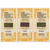 3 FLOOR passes 200 DEMOCRATIC NATIONAL CONVENTION Los Angeles